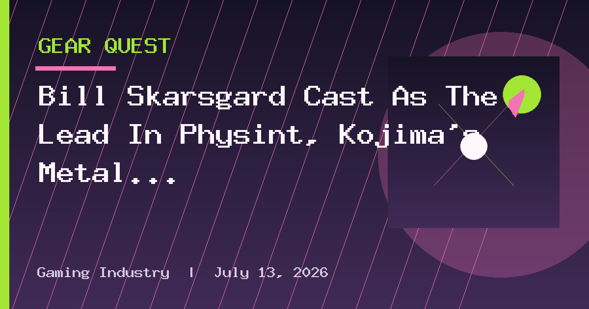 Bill Skarsgård Cast As The Lead In Physint, Kojima's Metal Gear Solid Spiritual
