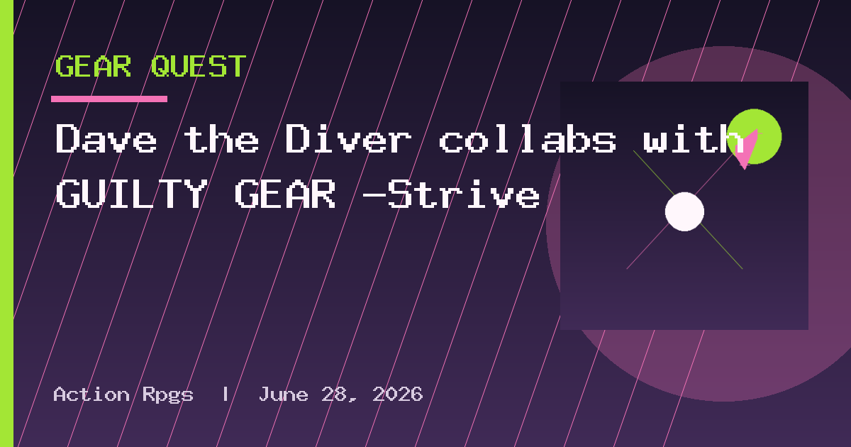 Dave the Diver collabs with GUILTY GEAR -Strive