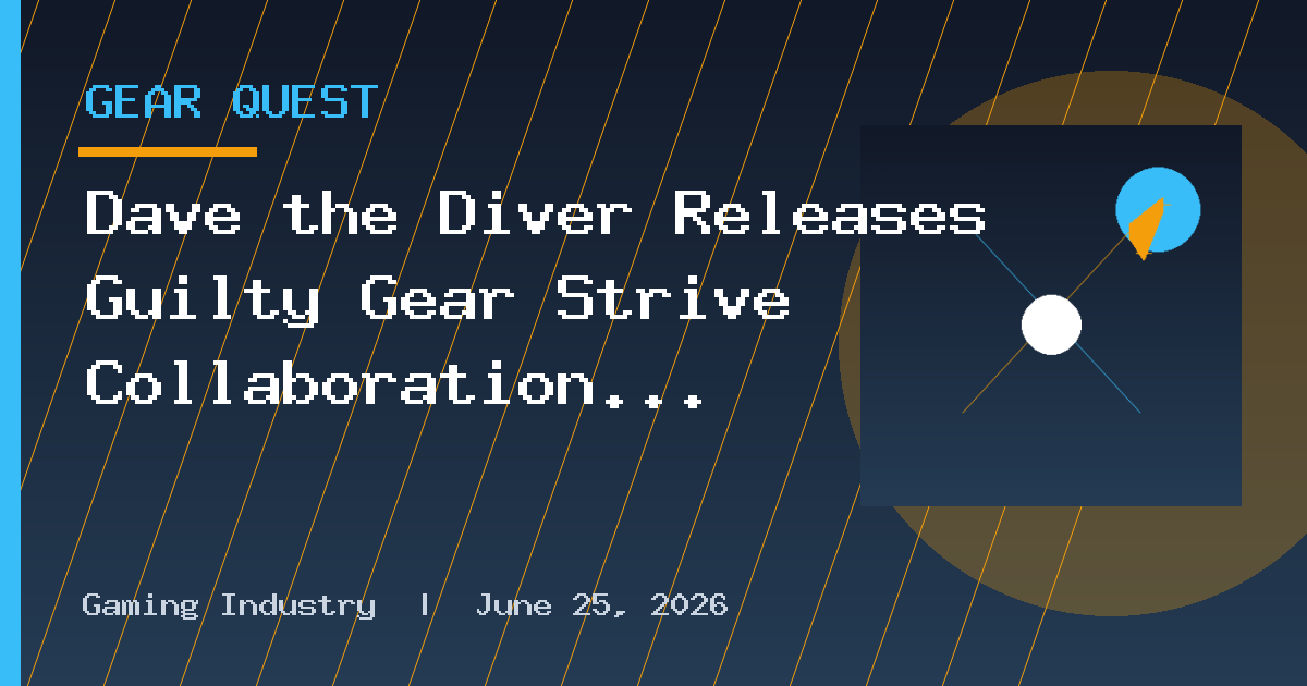 Dave the Diver Releases Guilty Gear Strive Collaboration Content
