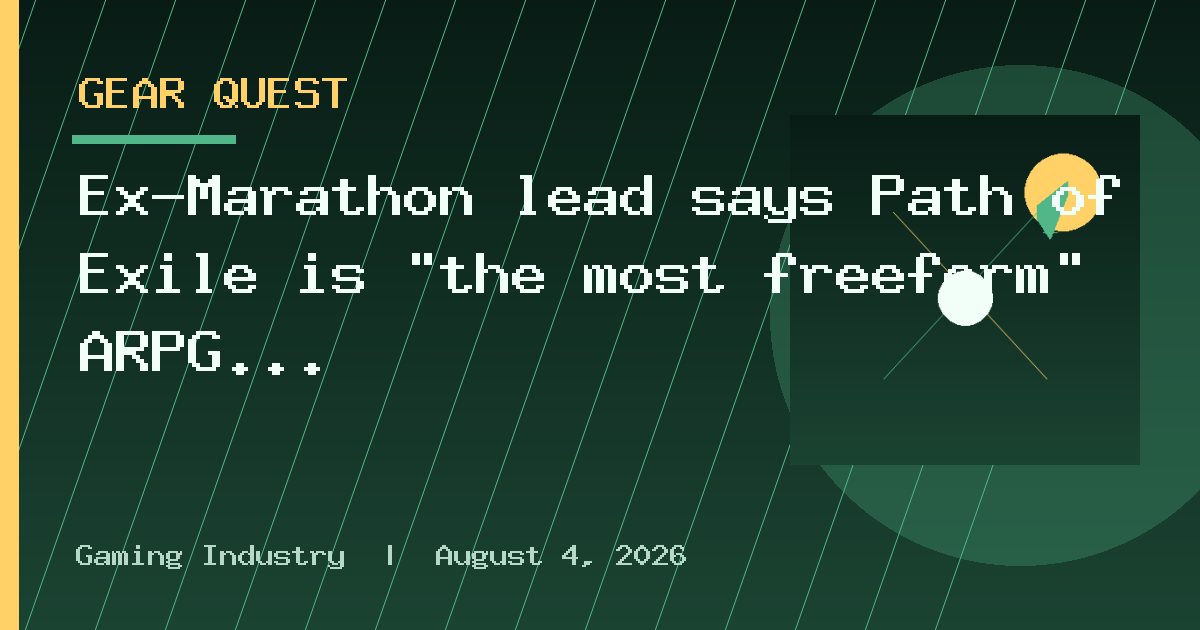 Ex-Marathon lead says Path of Exile is "the most freeform" ARPG