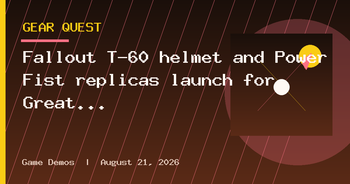 Fallout T-60 helmet and Power Fist replicas launch for Great War anniversary
