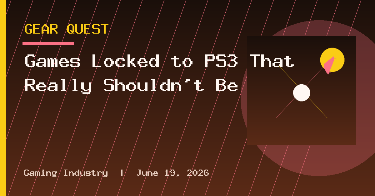Games Locked to PS3 That Really Shouldn't Be