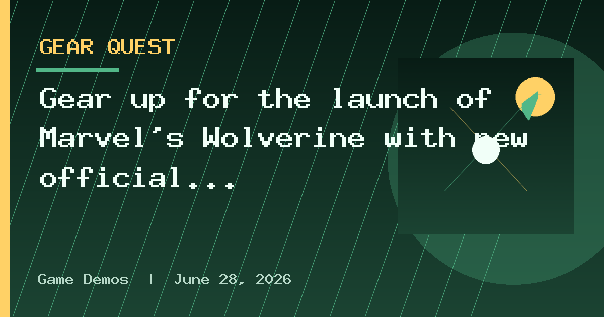 Gear up for the launch of Marvel’s Wolverine with new official merchandise
