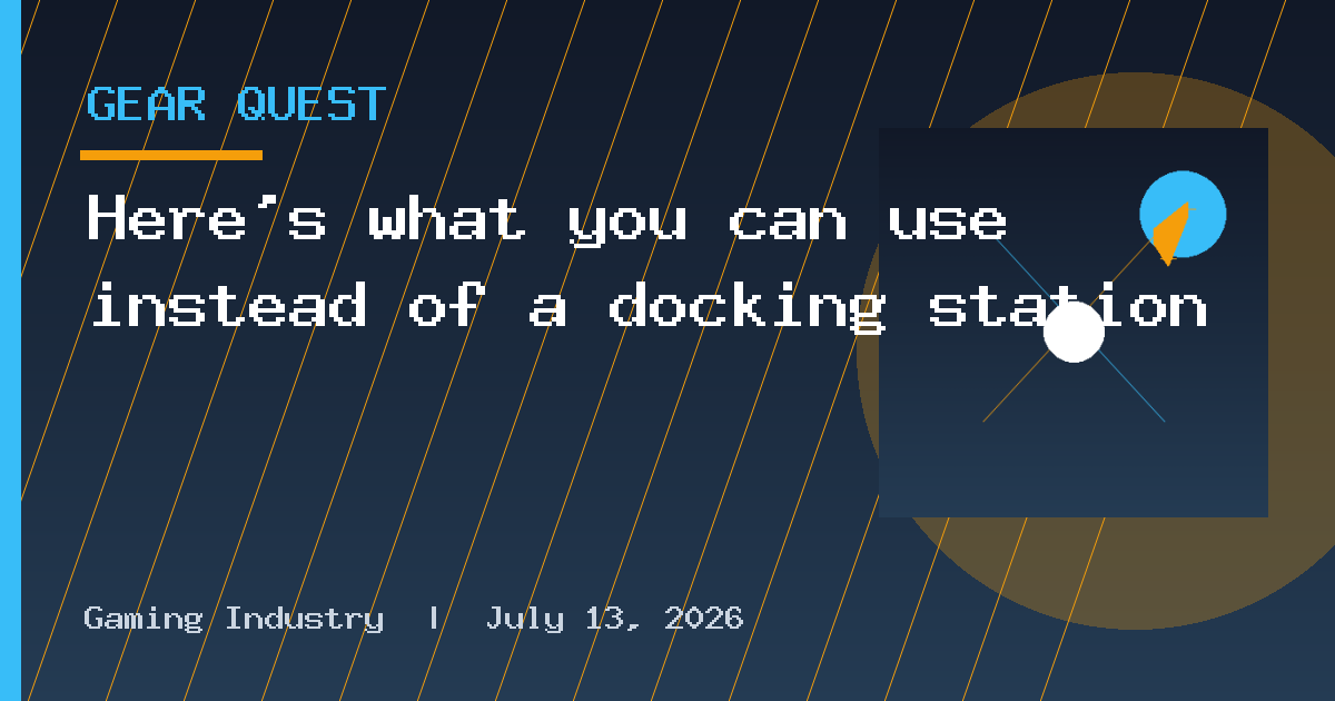 Here's what you can use instead of a docking station