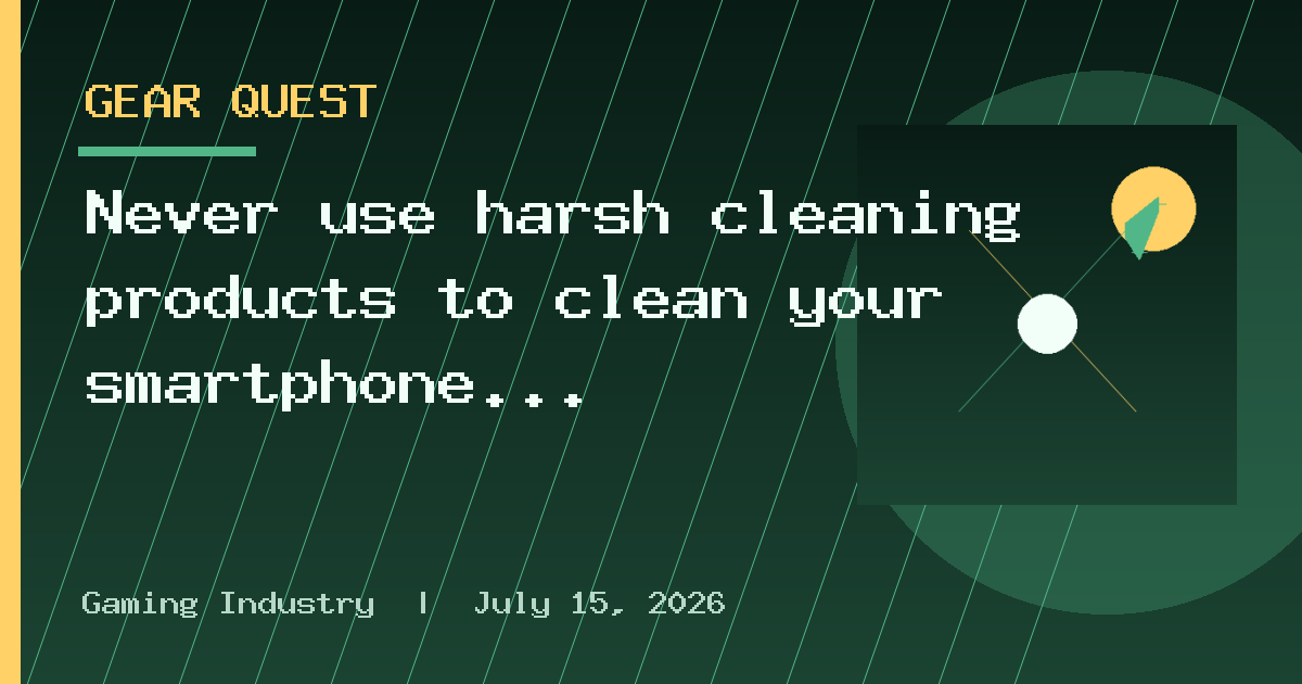 Never use harsh cleaning products to clean your smartphone — do this instead