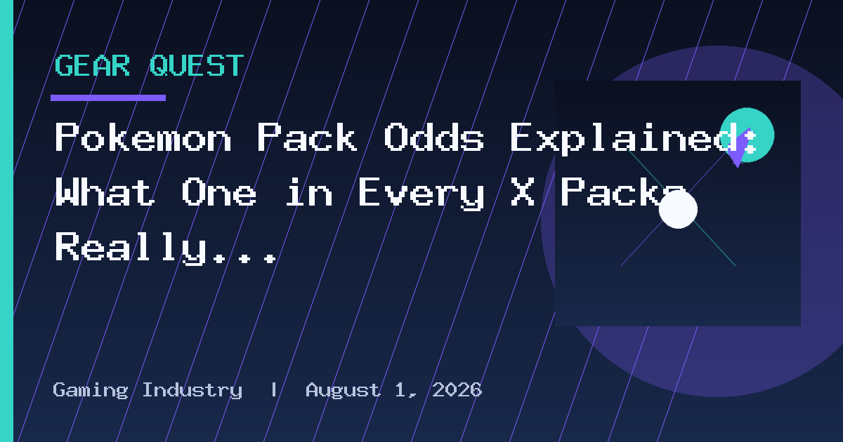 Pokemon Pack Odds Explained: What One in Every X Packs Really Means