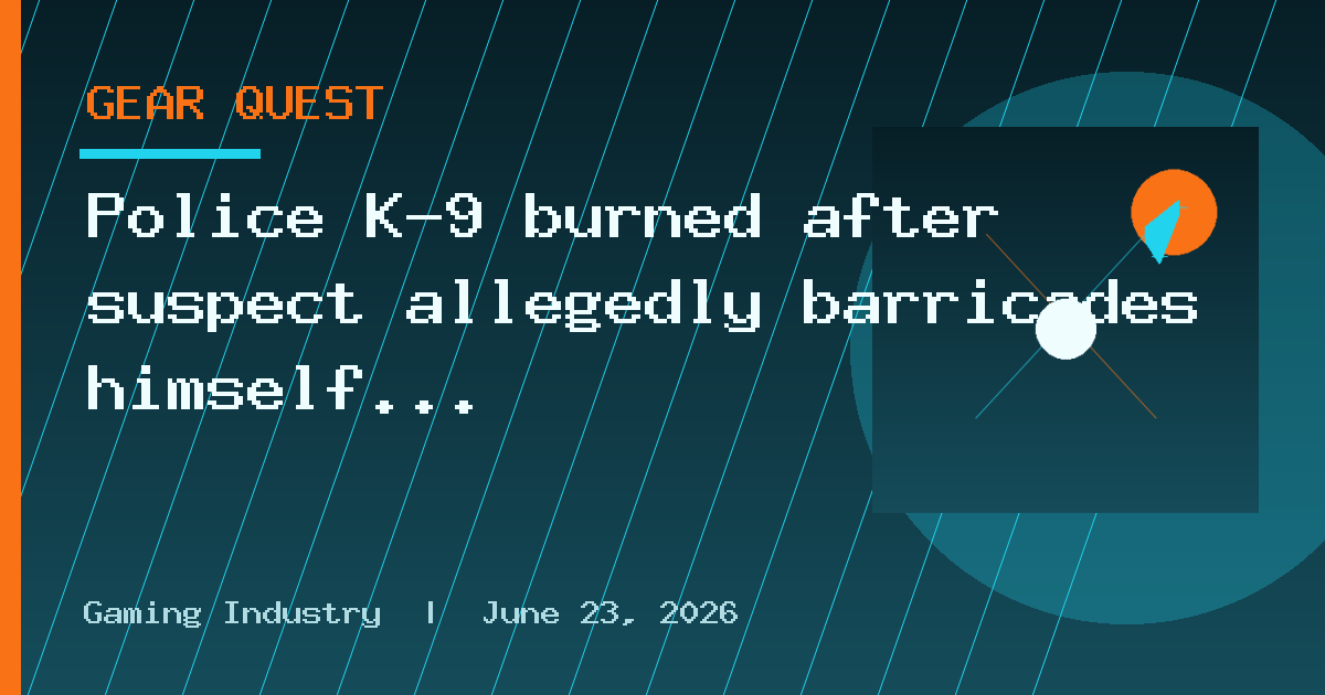 Police K-9 burned after suspect allegedly barricades himself inside San Diego