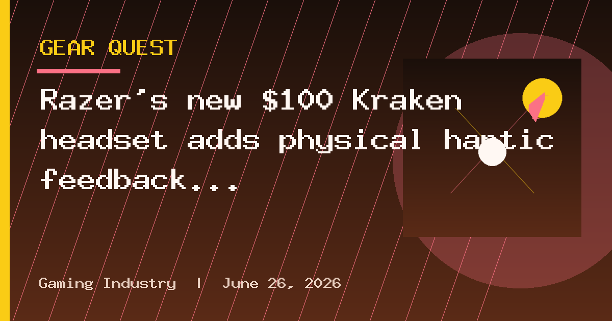 Razer's new $100 Kraken headset adds physical haptic feedback to over 100