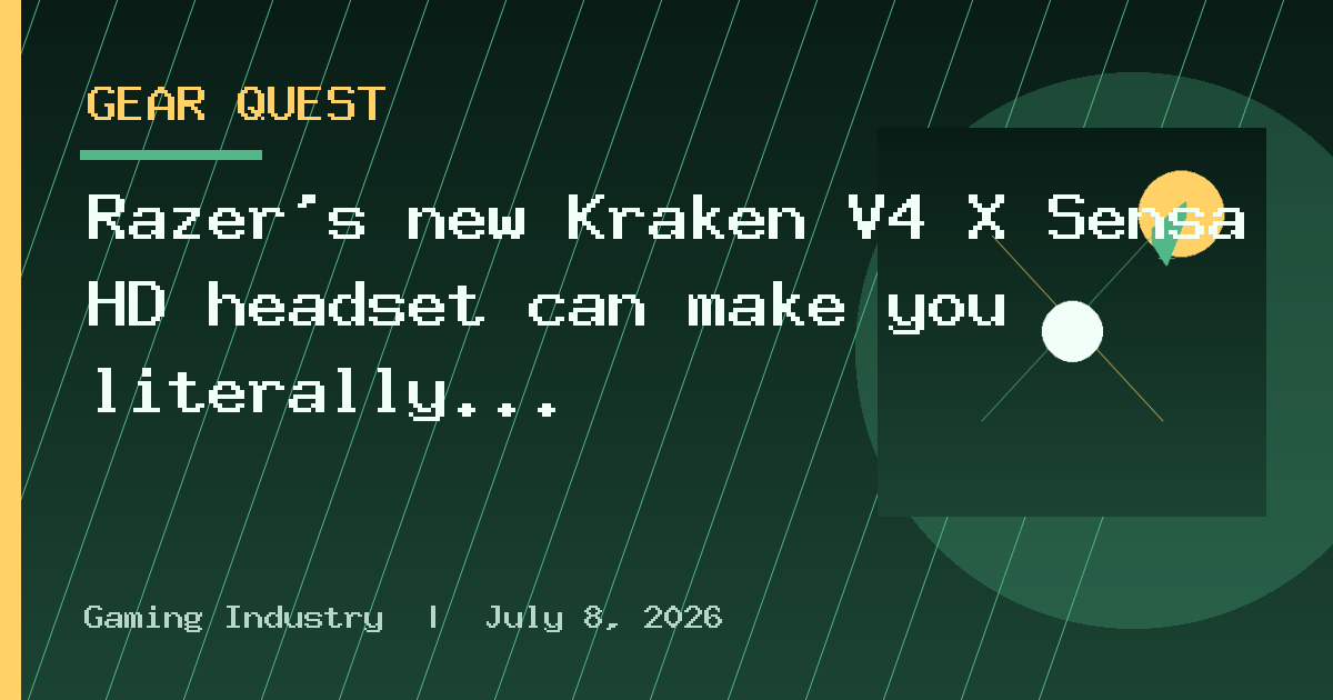 Razer's new Kraken V4 X Sensa HD headset can make you literally buzz