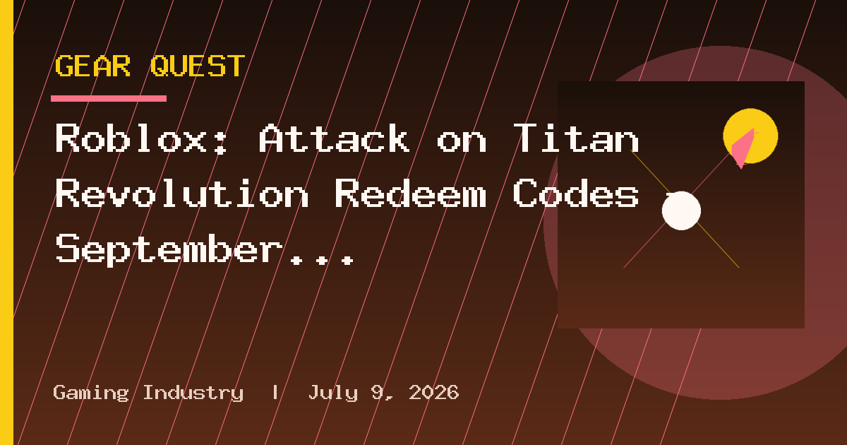 Roblox: Attack on Titan Revolution Redeem Codes – September 2026