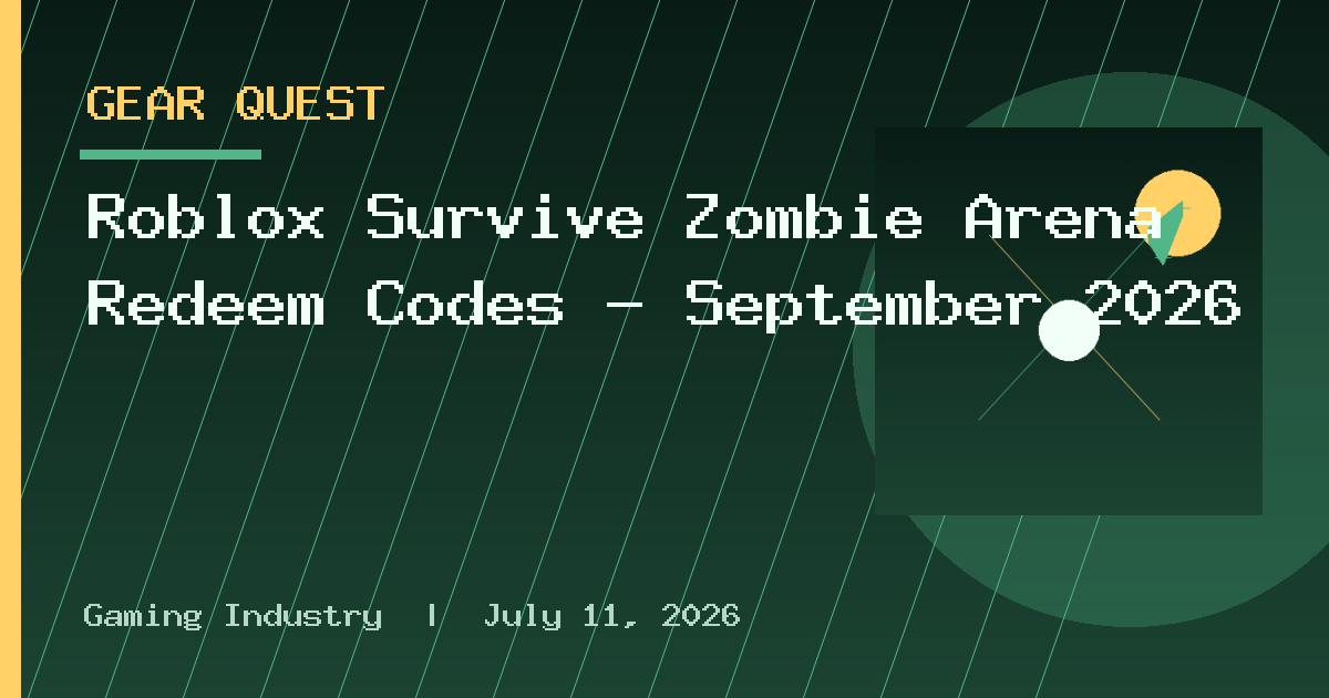 Roblox Survive Zombie Arena Redeem Codes – September 2026