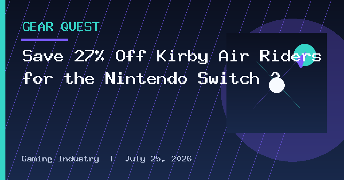 Save 27% Off Kirby Air Riders for the Nintendo Switch 2