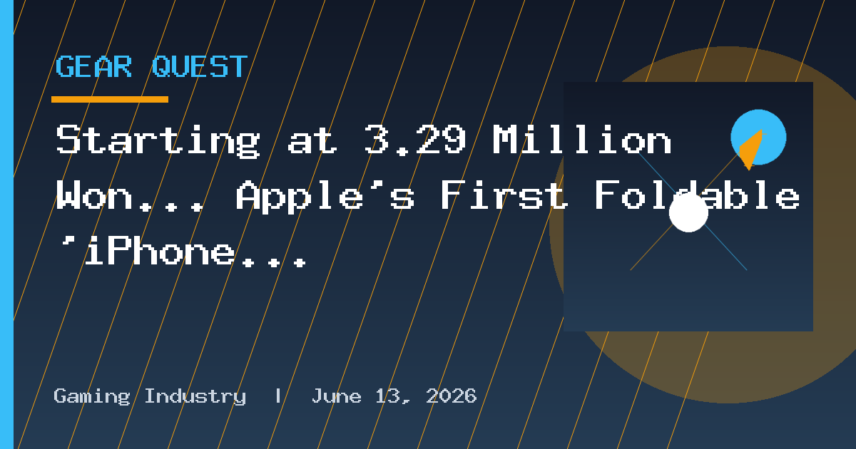 Starting at 3.29 Million Won... Apple's First Foldable 'iPhone Duo' Launches