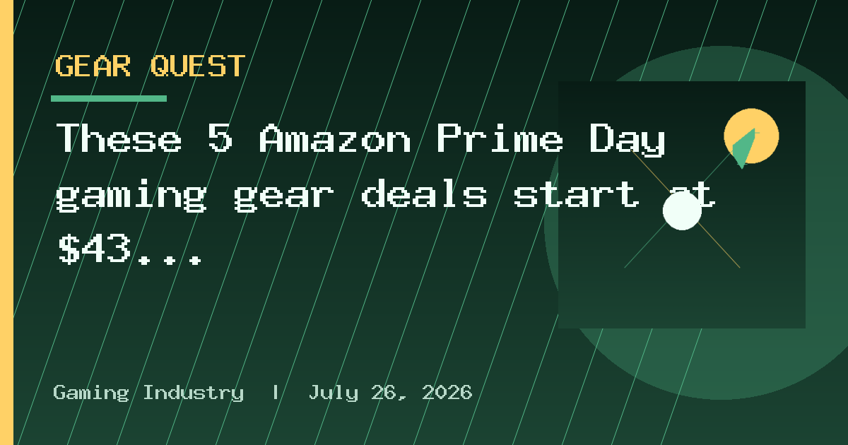 These 5 Amazon Prime Day gaming gear deals start at $43
