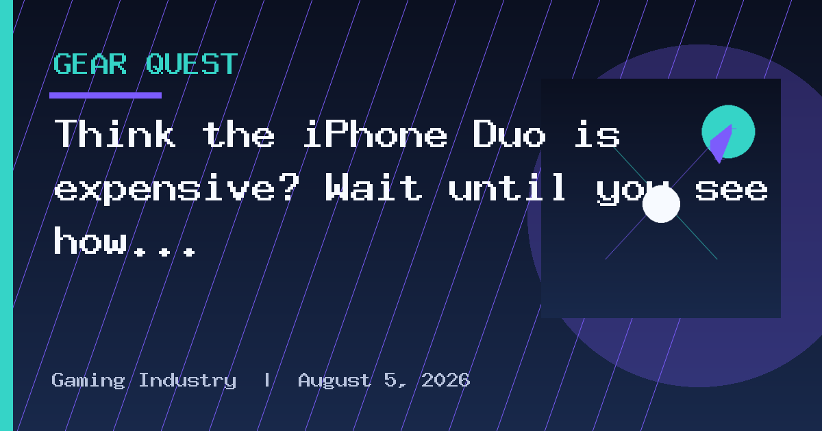 Think the iPhone Duo is expensive? Wait until you see how much Apple charges