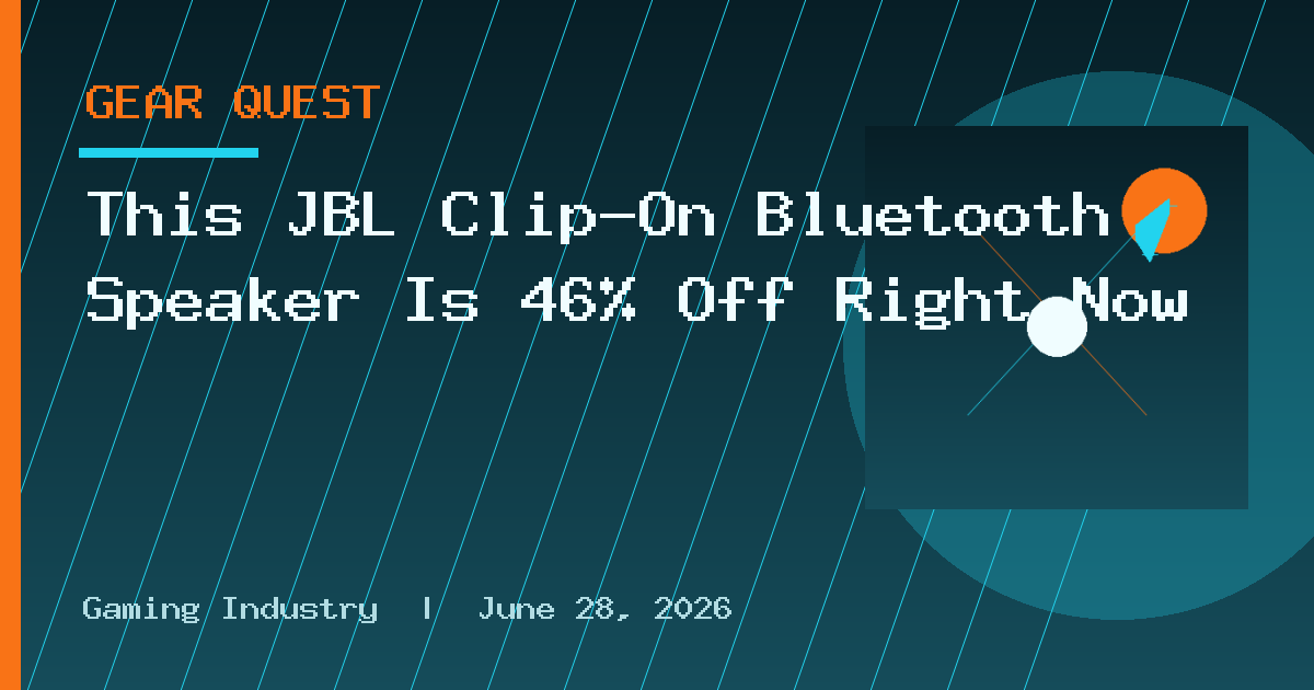This JBL Clip-On Bluetooth Speaker Is 46% Off Right Now
