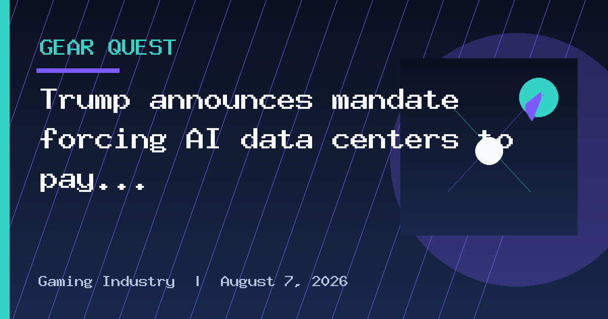 Trump announces mandate forcing AI data centers to pay energy dividends