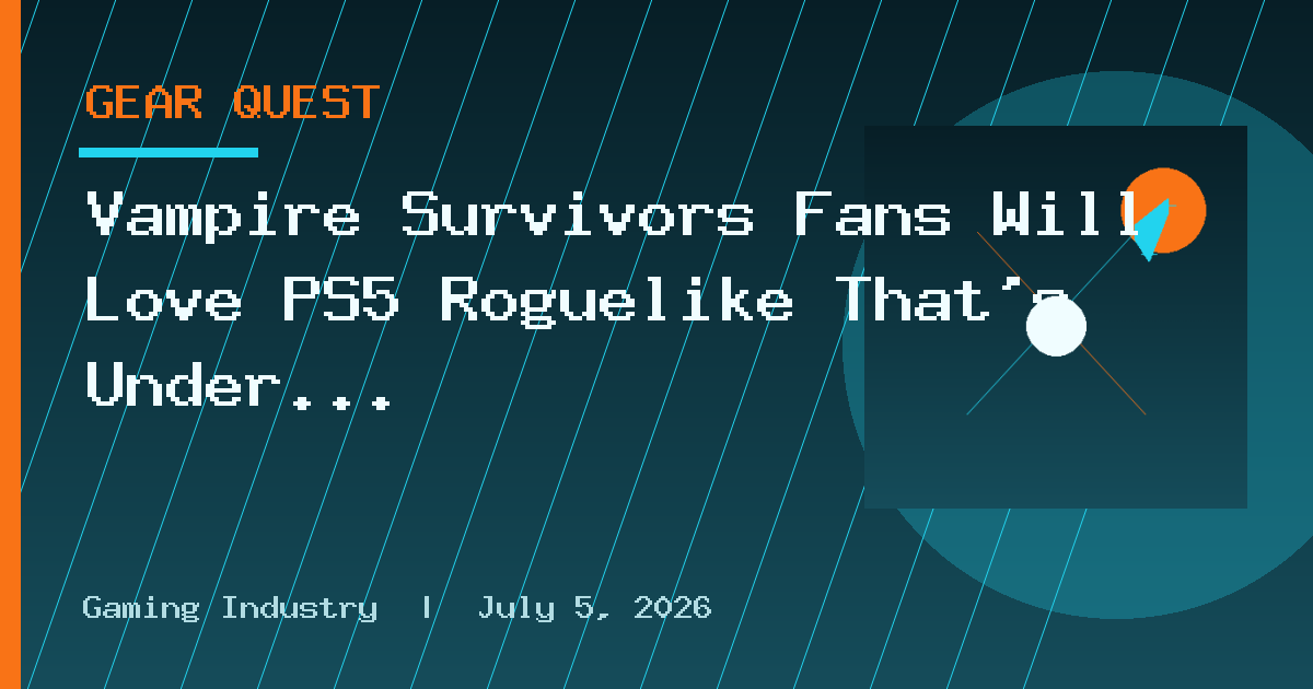 Vampire Survivors Fans Will Love PS5 Roguelike That’s Under $9 on PlayStation