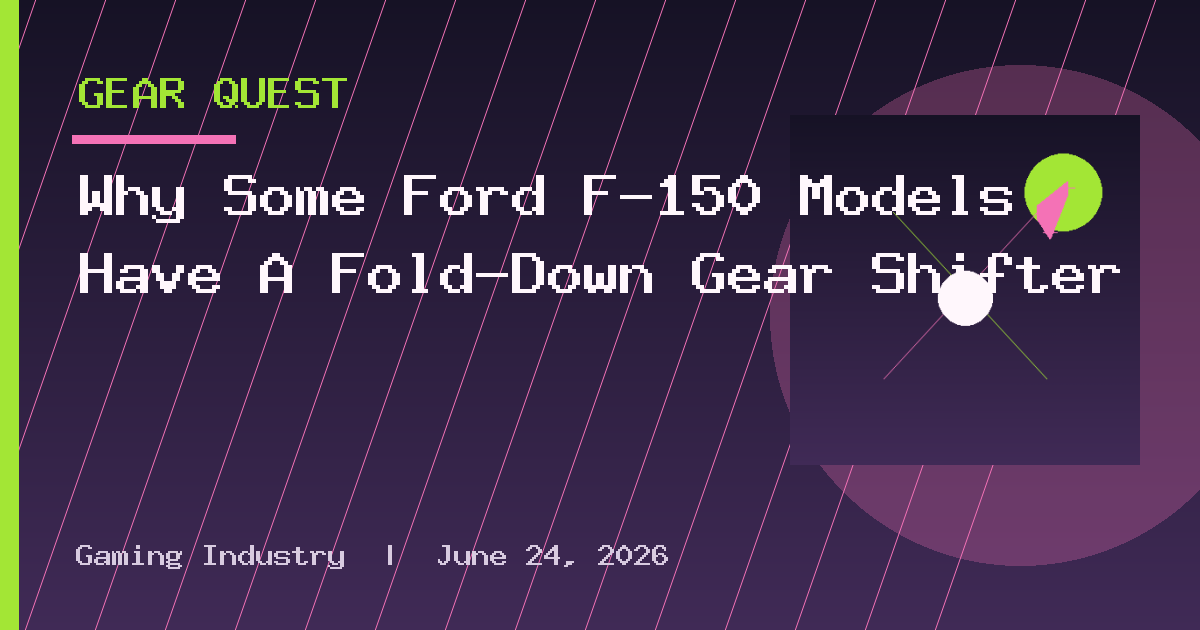 Why Some Ford F-150 Models Have A Fold-Down Gear Shifter