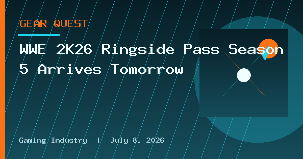 WWE 2K26 Ringside Pass Season 5 Arrives Tomorrow